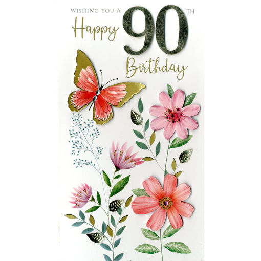 Picture of WISHING YOU A HAPPY 90TH BIRTHDAY CARD